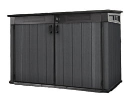 Ящик-шкаф садовый для хранения Keter Cortina Mega, графит