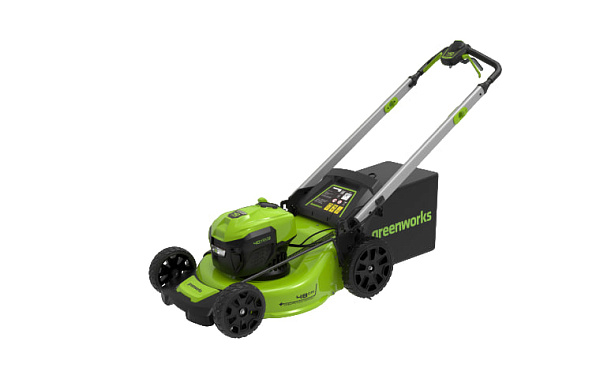 Аккумуляторная газонокосилка Greenworks GD40LM48SPK4 40В (в комплекте АКБ + ЗУ)