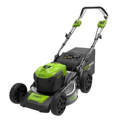 Аккумуляторная газонокосилка Greenworks GD40LM46SPK4 40В (в комплекте АКБ + ЗУ)