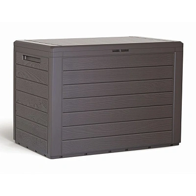 СУНДУК САДОВЫЙ WOODEBOX 190Л, КОРИЧНЕВЫЙ 