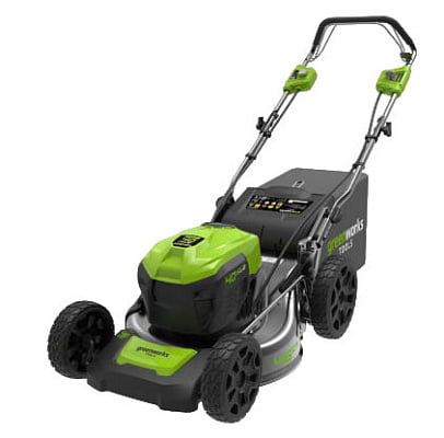 Аккумуляторная газонокосилка Greenworks GD40LM46SPK5 40В (в комплекте АКБ + ЗУ)